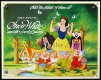 5s548 SNOW WHITE & THE SEVEN DWARFS 1/2sh R83 Walt Disney animated cartoon fantasy classic!
