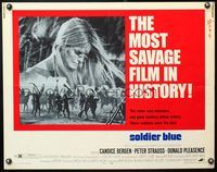 5s549 SOLDIER BLUE 1/2sh '70 super close up of Candice Bergen in the most savage film in history!