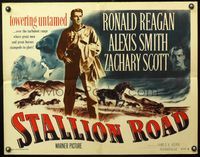 5s561 STALLION ROAD style B 1/2sh '47 different full-length image of Ronald Reagan, Alexis Smith