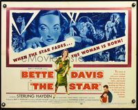 5s562 STAR 1/2sh '53 great montage art of Hollywood actress Bette Davis + holding Oscar statuette!