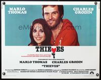 5s612 THIEVES 1/2sh '77 close up of sexy Marlo Thomas & Charles Grodin!