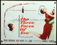 5s618 THREE FACES OF EVE 1/2sh '57 David Wayne, Joanne Woodward has multiple personalities!