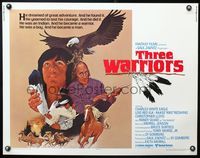 5s620 THREE WARRIORS 1/2sh '77 cool art of Native American Indians and wildlife!