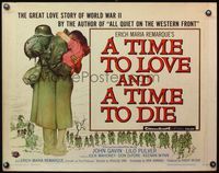5s624 TIME TO LOVE & A TIME TO DIE 1/2sh '58 a great love story of WWII by Erich Maria Remarque!