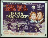 5s625 TIP ON A DEAD JOCKEY 1/2sh '57 Robert Taylor & Dorothy Malone caught up in horse race crime!