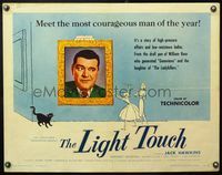5s634 TOUCH & GO 1/2sh '56 Jack Hawkins is the most courageous man of the year, The Light Touch!