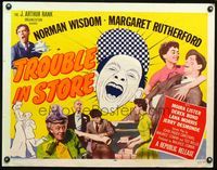 5s645 TROUBLE IN STORE style A 1/2sh '53 Norman Wisdom, the English clown prince of the screen!