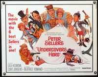 5s654 UNDERCOVERS HERO 1/2sh '75 Peter Sellers in six roles & the most WANTED women in France!