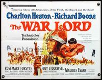 5s666 WAR LORD 1/2sh '65 art of Charlton Heston all decked out in armor with sword!