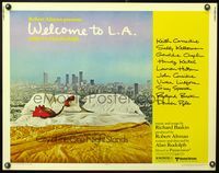 5s671 WELCOME TO L.A. 1/2sh '77 Alan Rudolph, Robert Altman, City of the One Night Stands!