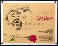 5s694 YES GIORGIO 1/2sh '82 cool Crifo art of Luciano Pavarotti & Kathryn Harrold!