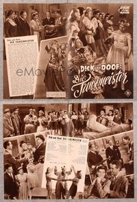 5v076 DANCING MASTERS German program '43 many different images of Stan Laurel & Oliver Hardy!