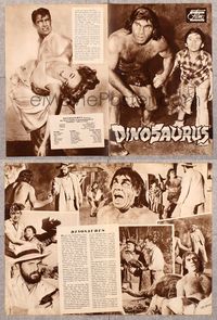 5v079 DINOSAURUS German program '60 great different prehistoric caveman images!