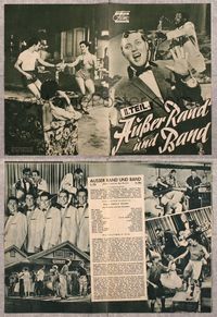 5v081 DON'T KNOCK THE ROCK German program '57 different images of Bill Haley & His Comets!
