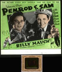 5v048 PENROD & SAM glass slide '37 solo Billy Mauch in Booth Tarkington's juvenile classic!