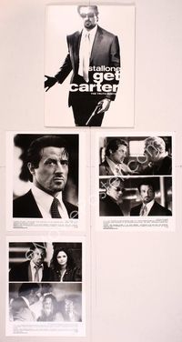 5v179 GET CARTER presskit '00 great full-length image of Sylvester Stallone in cool shades w/gun!