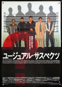5w429 USUAL SUSPECTS Japanese '95 Kevin Spacey showing watch, Baldwin, Byrne, Palminteri, Singer