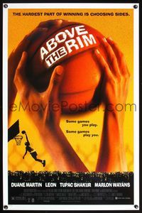5x019 ABOVE THE RIM 1sh '94 Tupac Shakur, basketball, some games you play, some games play you!