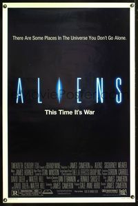 5x029 ALIENS 1sh '86 James Cameron, there are some places in the universe you don't go alone!