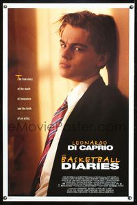 5x076 BASKETBALL DIARIES DS 1sh '95 Leonardo DiCaprio, based on the life of Jim Carroll!