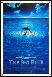 5x093 BIG BLUE 1sh '88 Luc Besson's Le Grand Bleu, cool image of boy & dolphin!