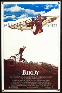 5x099 BIRDY 1sh '84 early Nicolas Cage, Matthew Modine, great image of flying machine!