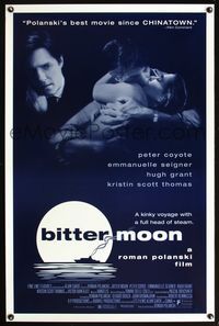 5x100 BITTER MOON 1sh '92 Roman Polanski, Peter Coyote, Hugh Grant, Emmanuelle Seigner!