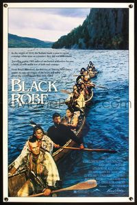 5x104 BLACK ROBE 1sh '91 Australian Bruce Beresford, Algonquin Native American Indians!
