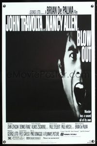 5x115 BLOW OUT 1sh '81 John Travolta, Brian De Palma, murder has a sound all of its own!