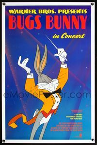 5x143 BUGS BUNNY IN CONCERT 1sh '90 great cartoon image of Bugs conducting orchestra!