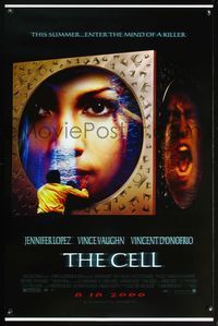 5x163 CELL advance DS 1sh '00 Jennifer Lopez enters the mind of a killer, cool sci-fi fantasy image!