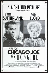 5x168 CHICAGO JOE & THE SHOWGIRL B&W 1sh '90 close-up photos of Keifer Sutherland & Emily Lloyd!