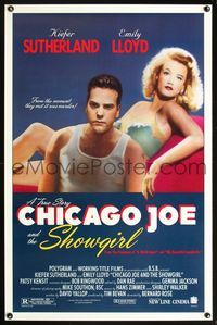 5x169 CHICAGO JOE & THE SHOWGIRL color 1sh '90 Keifer Sutherland, Emily Lloyd, a true story!