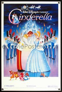 5x176 CINDERELLA prince 1sh R87 Walt Disney classic romantic fantasy cartoon, art of prince & castle
