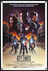 5x180 CITY LIMITS 1sh '85 Darrell Larson, John Stockwell, post-apocalyptic sci-fi!