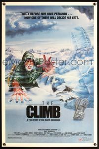 5x183 CLIMB 1sh '86 cool Eagle artwork of Bruce Greenwood & ghost climber!