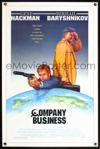5x197 COMPANY BUSINESS 1sh '91 Nicholas Meyer, artwork of Gene Hackman & Mikhail Baryshnikov!