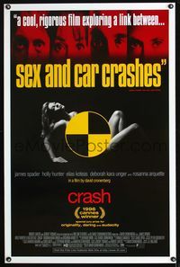 5x208 CRASH 1sh '96 David Cronenberg, James Spader, bizarre sex movie!