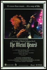 5x247 DECLINE OF WESTERN CIVILIZATION 2 1sh '88 The Metal Years, cool Dave Mustaine from Megadeth!