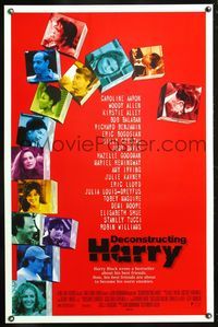 5x248 DECONSTRUCTING HARRY DS 1sh '97 Woody Allen, Toby Maguire, Robin Williams, Demi Moore!