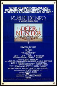 5x249 DEER HUNTER reviews 1sh '78 Robert De Niro, Michael Cimino, Vietnam War classic!