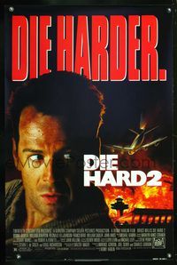 5x258 DIE HARD 2 1sh '90 tough guy Bruce Willis is in the wrong place at the right time!