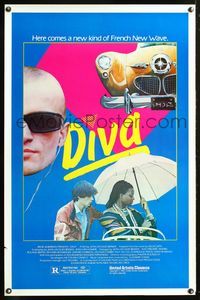 5x261 DIVA 1sh '82 Jean Jacques Beineix, Frederic Andrei, a new kind of French New Wave!