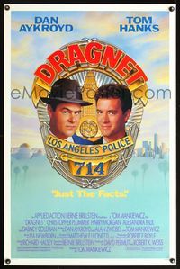 5x271 DRAGNET 1sh '87 Dan Aykroyd as detective Joe Friday with Tom Hanks!