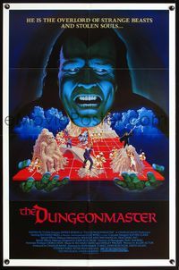 5x283 DUNGEONMASTER 1sh '84 he is the overlord of strange beasts & stolen souls, cool artwork!