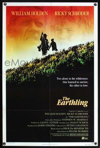5x290 EARTHLING 1sh '81 William Holden & Ricky Schroder alone in the wilderness!