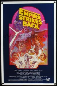 5x300 EMPIRE STRIKES BACK 1sh R82 George Lucas sci-fi classic, cool artwork by Tom Jung!