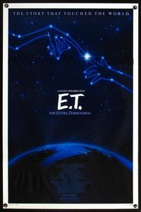 5x286 E.T. THE EXTRA TERRESTRIAL 1sh R85 Steven Spielberg classic, constellation artwork!