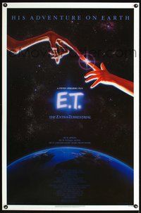 5x285 E.T. THE EXTRA TERRESTRIAL 1sh '82 Steven Spielberg classic, John Alvin art!