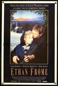 5x311 ETHAN FROME 1sh '93 romantic close-up of Liam Neeson & Patricia Arquette!